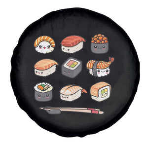 Kawaii Sushi Set Spare Tire Cover Japanese Food Lover Anime Otaku Manga TS02 Print Your Wear