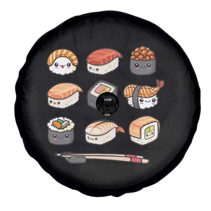 Kawaii Sushi Set Spare Tire Cover Japanese Food Lover Anime Otaku Manga TS02 Print Your Wear