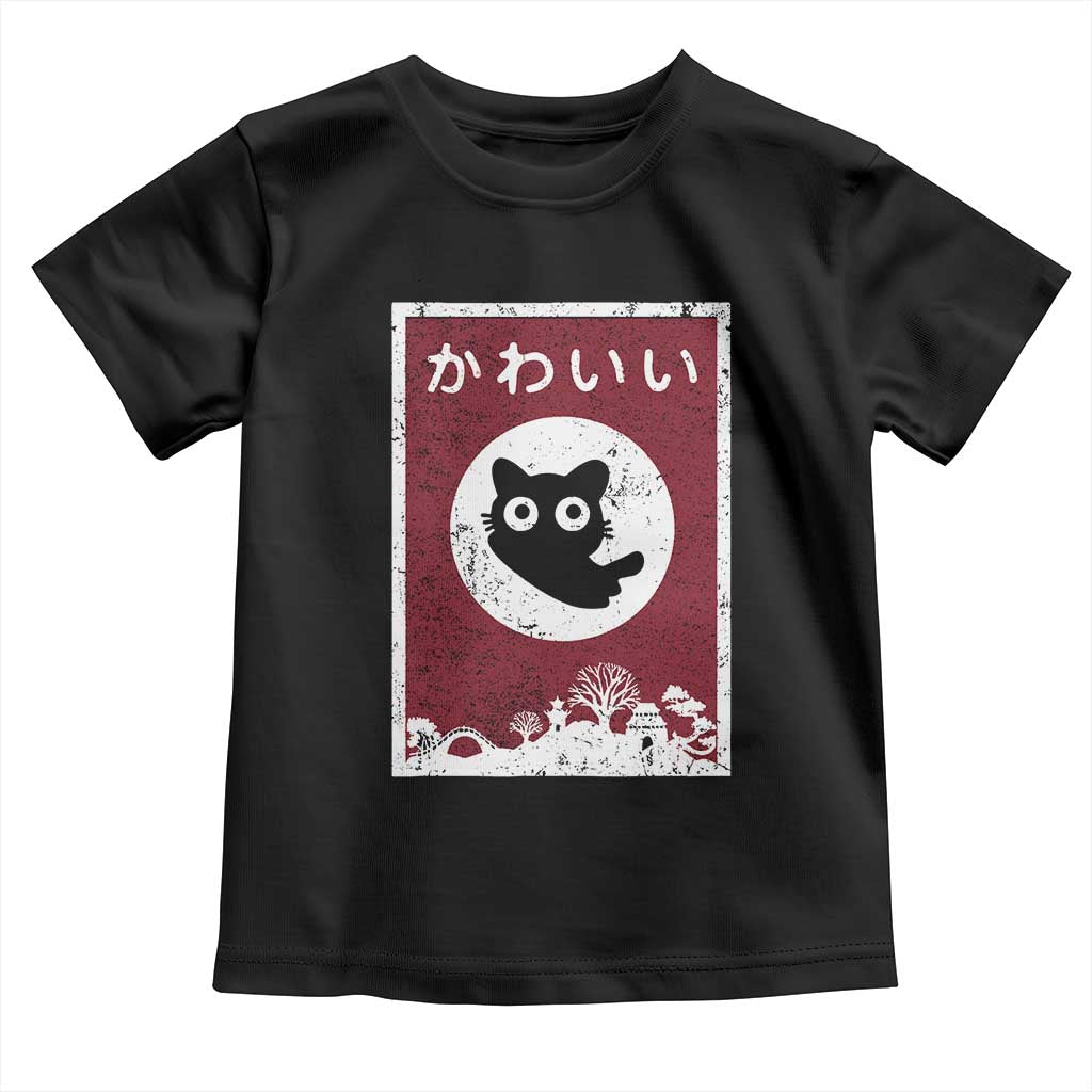 Japanese Kawaii Cat Toddler T Shirt Anime Otaku Manga Japan Lover TS02 Black Print Your Wear