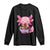 Kawaii Axolotl Eating Ramen Long Sleeve Shirt Japanese Noodles Lover Anime Otaku Manga TS02 Black Print Your Wear