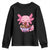 Kawaii Axolotl Eating Ramen Youth Sweatshirt Japanese Noodles Lover Anime Otaku Manga TS02 Black Print Your Wear