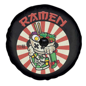 Kawaii Japan Ramen Spare Tire Cover Cute Skater Japanese Noodles Anime Skateboard Lover TS02 Print Your Wear