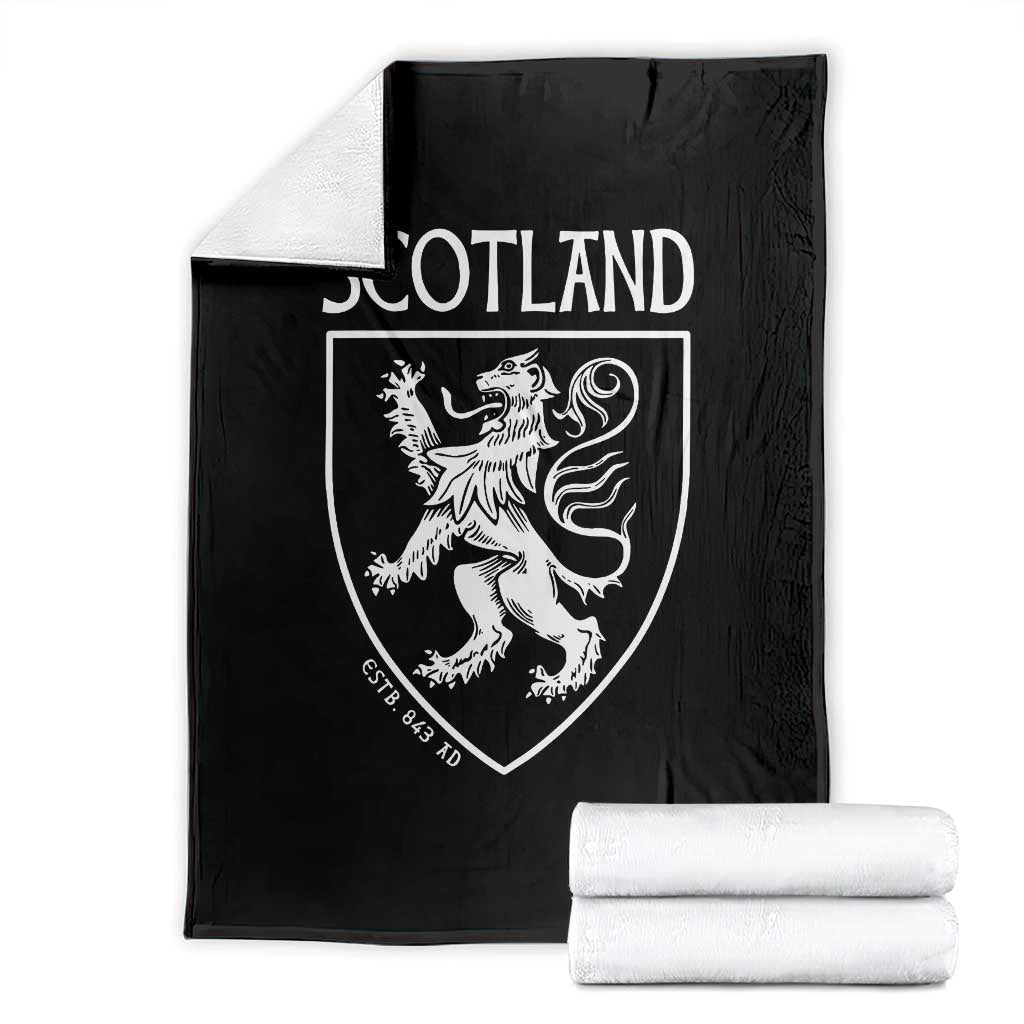 Scotland Lion Rampant Scottish Heritage Pride Graphic Throw Blanket TS02 Black Print Your Wear