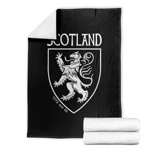 Scotland Lion Rampant Scottish Heritage Pride Graphic Throw Blanket TS02 Black Print Your Wear