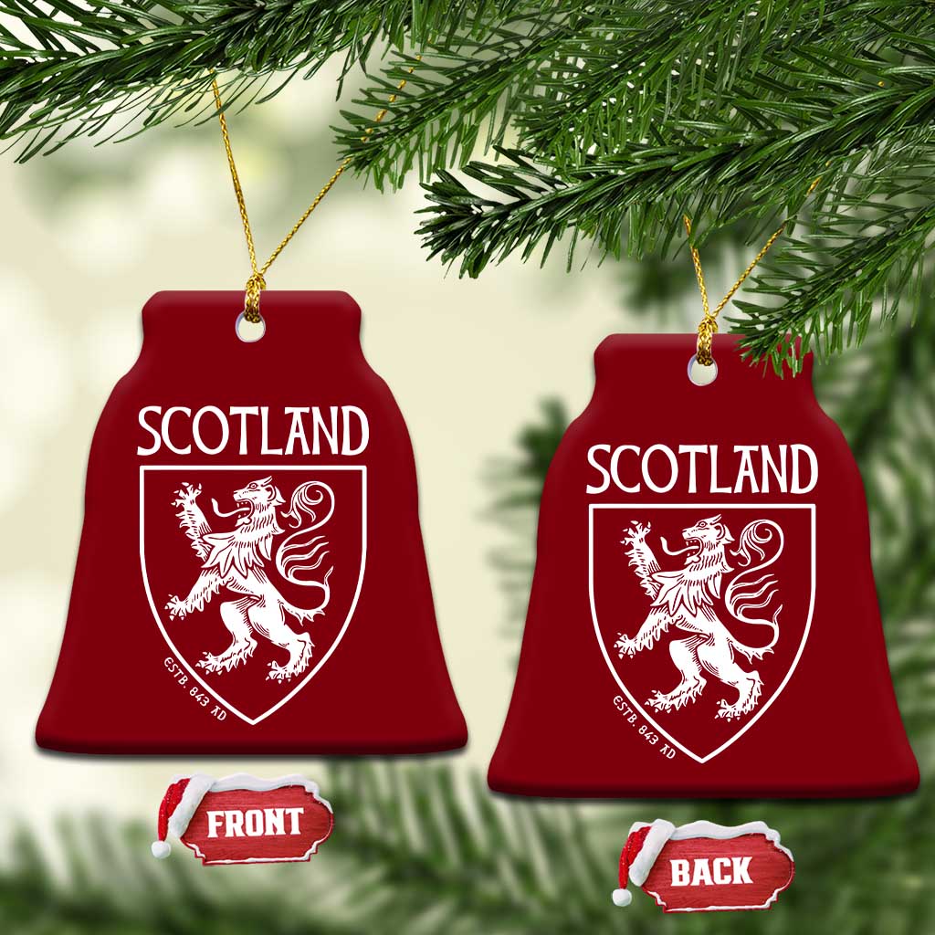 Scotland Lion Rampant Scottish Heritage Pride Graphic Ceramic Ornament TS02 Print Your Wear