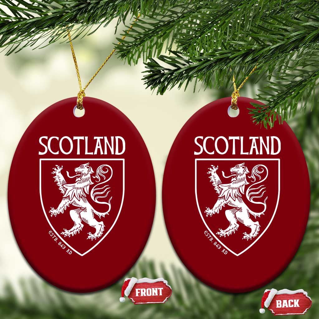 Scotland Lion Rampant Scottish Heritage Pride Graphic Ceramic Ornament TS02 Print Your Wear