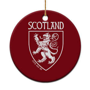 Scotland Lion Rampant Scottish Heritage Pride Graphic Ceramic Ornament TS02 1pc Red Print Your Wear
