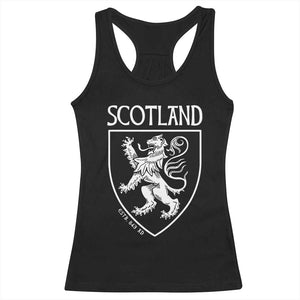 Scotland Lion Rampant Scottish Heritage Pride Graphic Racerback Tank Top TS02 Black Print Your Wear
