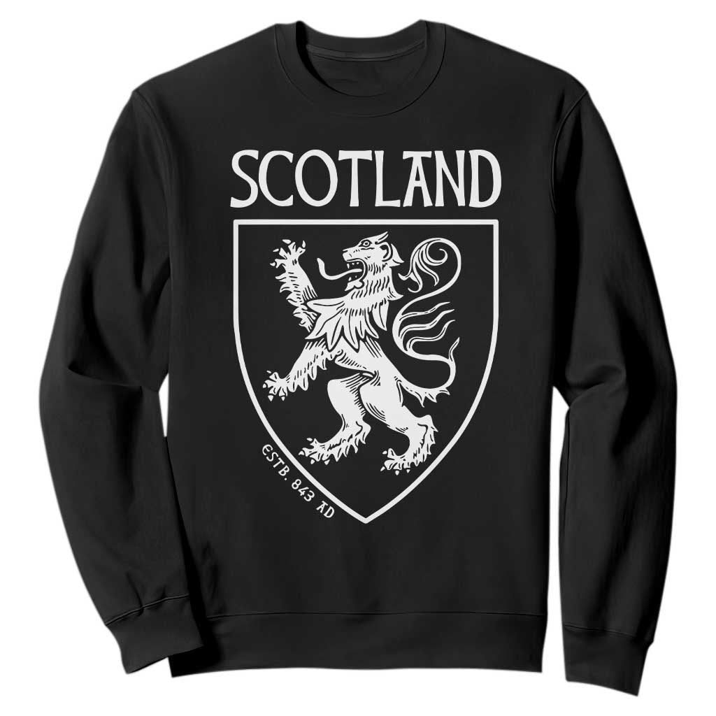 Scotland Lion Rampant Scottish Heritage Pride Graphic Sweatshirt TS02 Black Print Your Wear