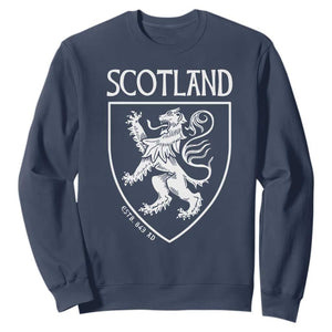 Scotland Lion Rampant Scottish Heritage Pride Graphic Sweatshirt TS02 Navy Print Your Wear