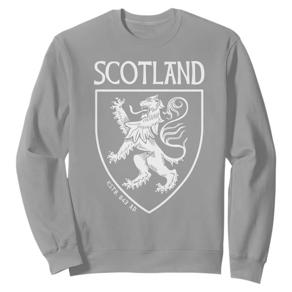 Scotland Lion Rampant Scottish Heritage Pride Graphic Sweatshirt TS02 Sport Gray Print Your Wear