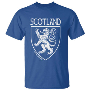 Scotland Lion Rampant Scottish Heritage Pride Graphic T Shirt TS02 Royal Blue Print Your Wear