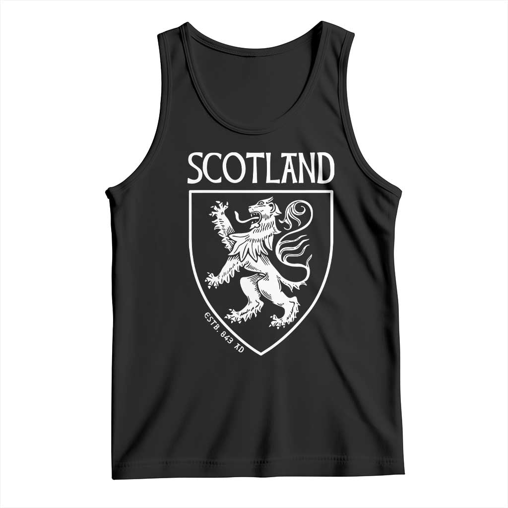 Scotland Lion Rampant Scottish Heritage Pride Graphic Tank Top TS02 Black Print Your Wear
