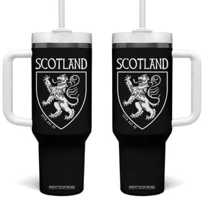 Scotland Lion Rampant Scottish Heritage Pride Graphic Tumbler With Handle TS02 One Size: 40 oz Black Print Your Wear