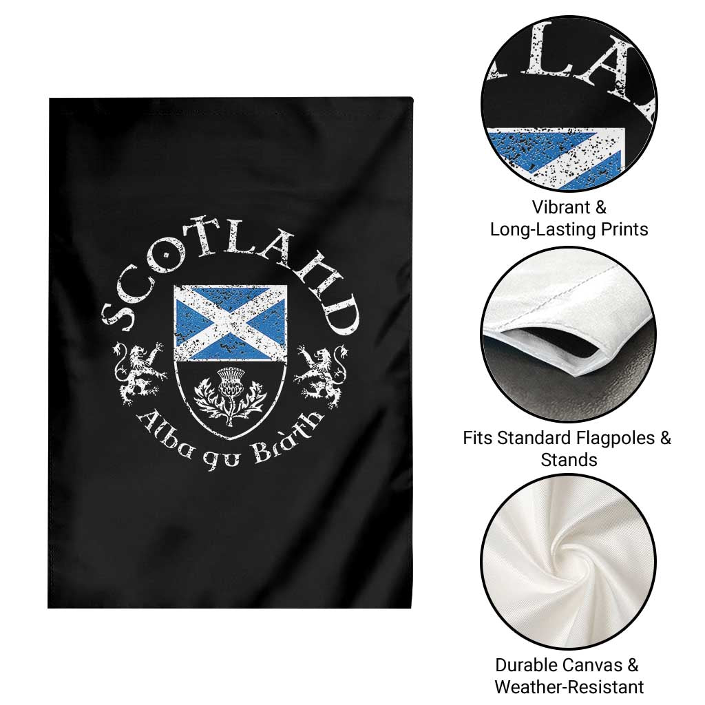 Scotland Alba gu Brath Scottish Thistle Emblem Garden Flag Distressed Vintage Scottish Heritage Pride TS02 Print Your Wear