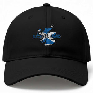 Scotland Map Saltire Flag Scottish Heritage Baseball Cap Vintage Country Pride TS02 Print Your Wear