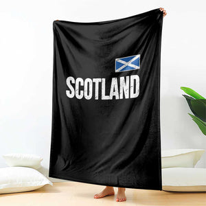 Scotland Saltire Flag Minimalist Athletic College Style Throw Blanket TS02 Print Your Wear