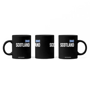 Scotland Saltire Flag Minimalist Athletic College Style Coffee Mug TS02 Print Your Wear