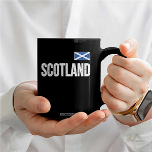 Scotland Saltire Flag Minimalist Athletic College Style Coffee Mug TS02 Print Your Wear