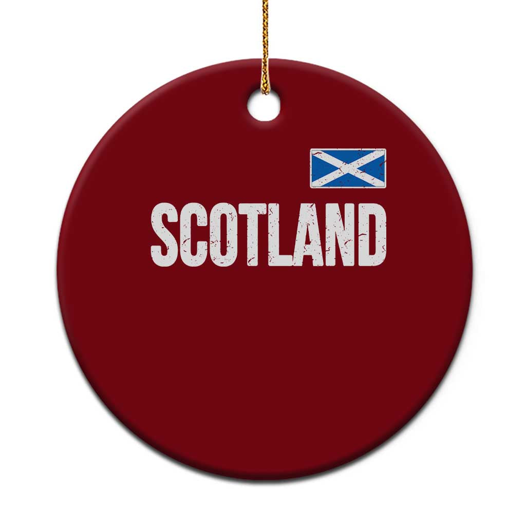 Scotland Saltire Flag Minimalist Athletic College Style Ceramic Ornament TS02 1pc Red Print Your Wear
