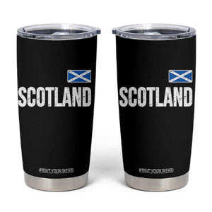 Scotland Saltire Flag Minimalist Athletic College Style Tumbler Cup TS02 Black Print Your Wear