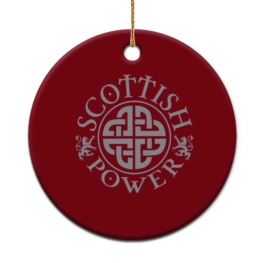 Scottish Power Celtic Knotwork Shield Emblem Ceramic Ornament Traditional Tribal Heritage Scottish Pride TS02 1pc Red Print Your Wear