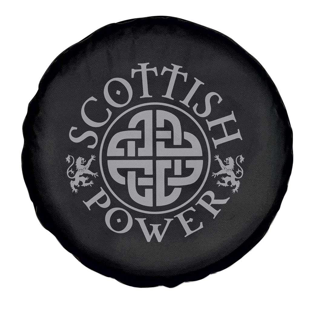 Scottish Power Celtic Knotwork Shield Emblem Spare Tire Cover Traditional Tribal Heritage Scottish Pride TS02 Print Your Wear