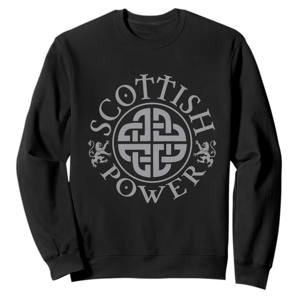 Scottish Power Celtic Knotwork Shield Emblem Sweatshirt Traditional Tribal Heritage Scottish Pride TS02 Black Print Your Wear