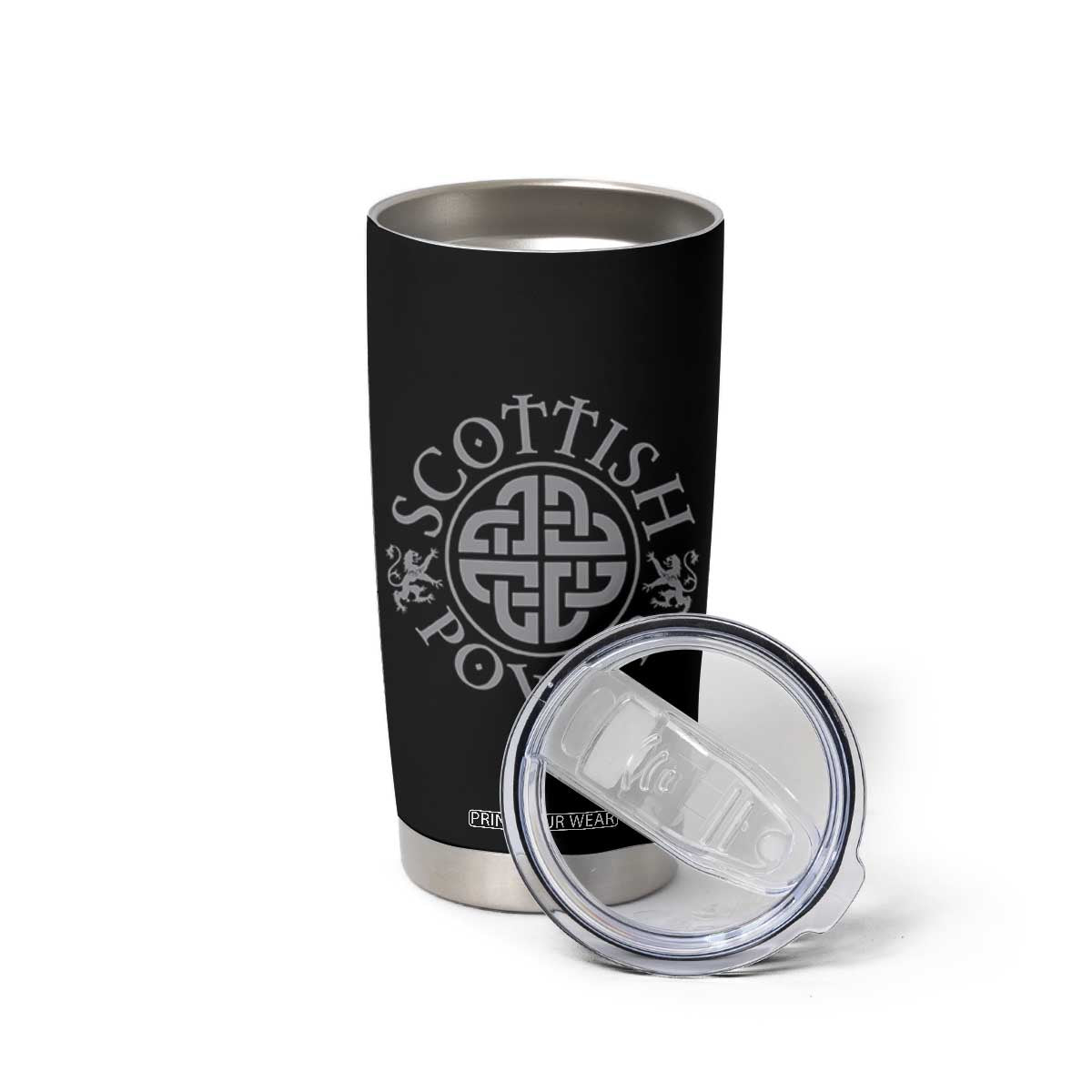 Scottish Power Celtic Knotwork Shield Emblem Tumbler Cup Traditional Tribal Heritage Scottish Pride TS02 Print Your Wear
