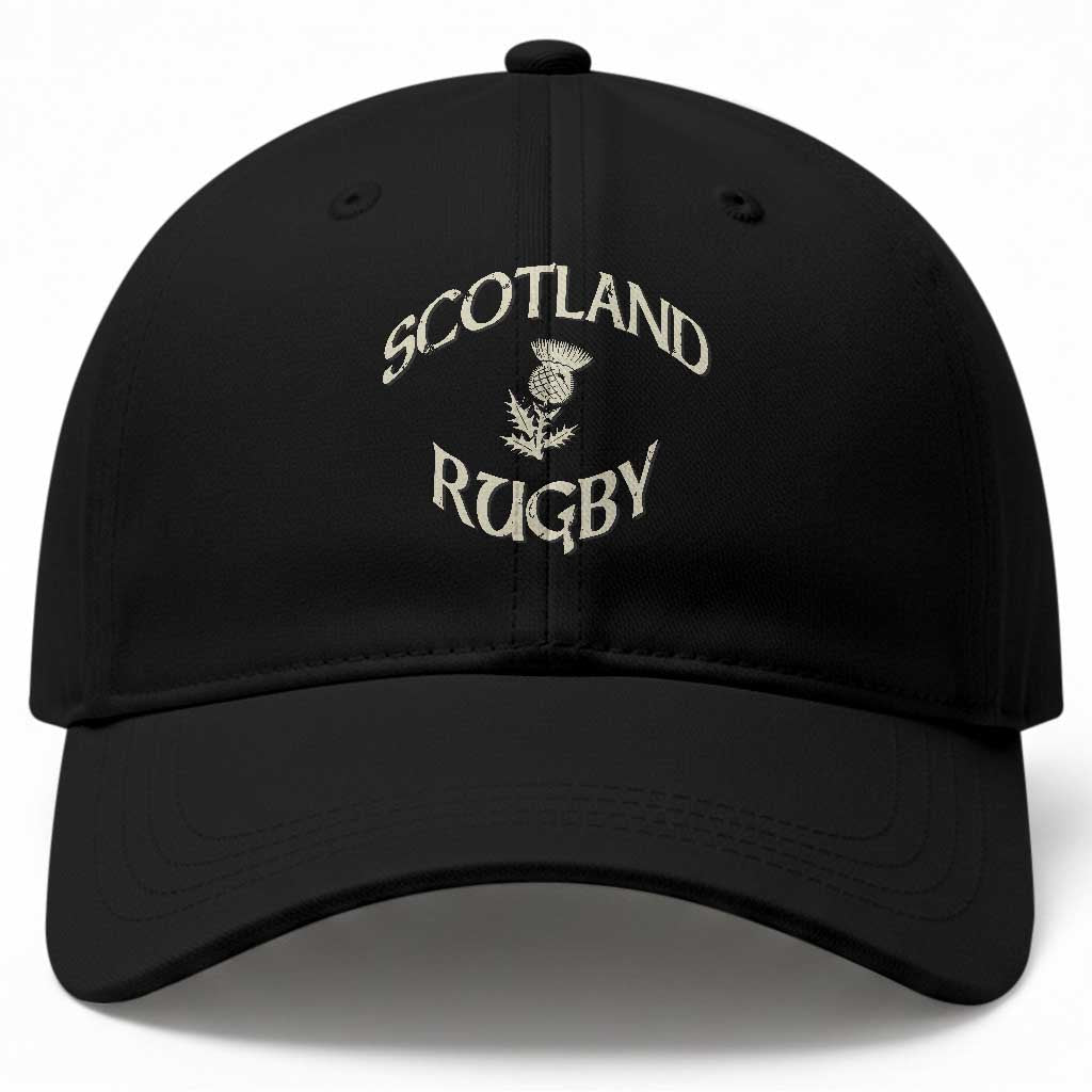 Scotland Rugby Distressed Vintage Traditional Thistle Baseball Cap Sports Fan Game Day TS02 Print Your Wear