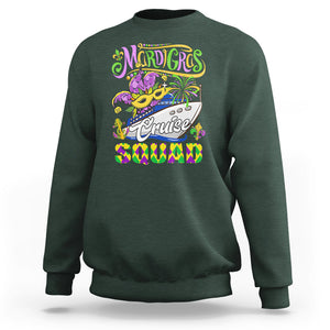 Mardi Gras Cruise Sweatshirt Matching Group Squad Family Vacation Party TS02 Dark Forest Green Printyourwear