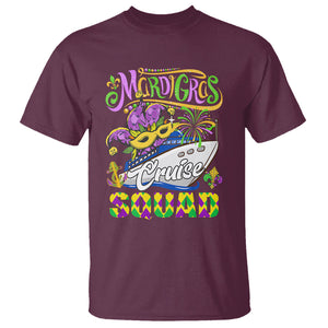 Mardi Gras Cruise T Shirt Matching Group Squad Family Vacation Party TS02 Maroon Printyourwear