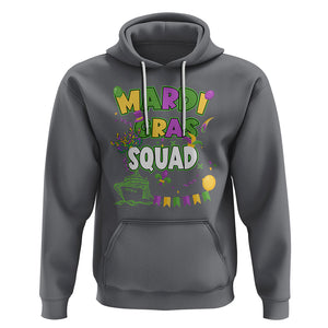 Mardi Gras Squad Hoodie Matching Group Family Vacation Party TS02 Charcoal Printyourwear