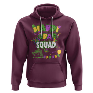 Mardi Gras Squad Hoodie Matching Group Family Vacation Party TS02 Maroon Printyourwear