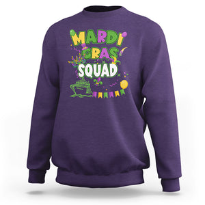 Mardi Gras Squad Sweatshirt Matching Group Family Vacation Party TS02 Purple Printyourwear