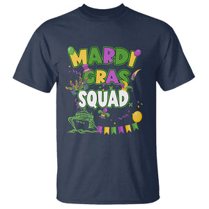 Mardi Gras Squad T Shirt Matching Group Family Vacation Party TS02 Navy Printyourwear