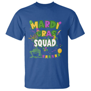 Mardi Gras Squad T Shirt Matching Group Family Vacation Party TS02 Royal Blue Printyourwear