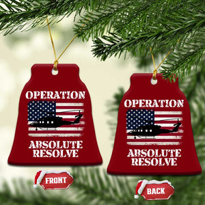 Operation Absolute Resolve Ceramic Ornament US Military Extraction Mission American Flag TS02 Print Your Wear