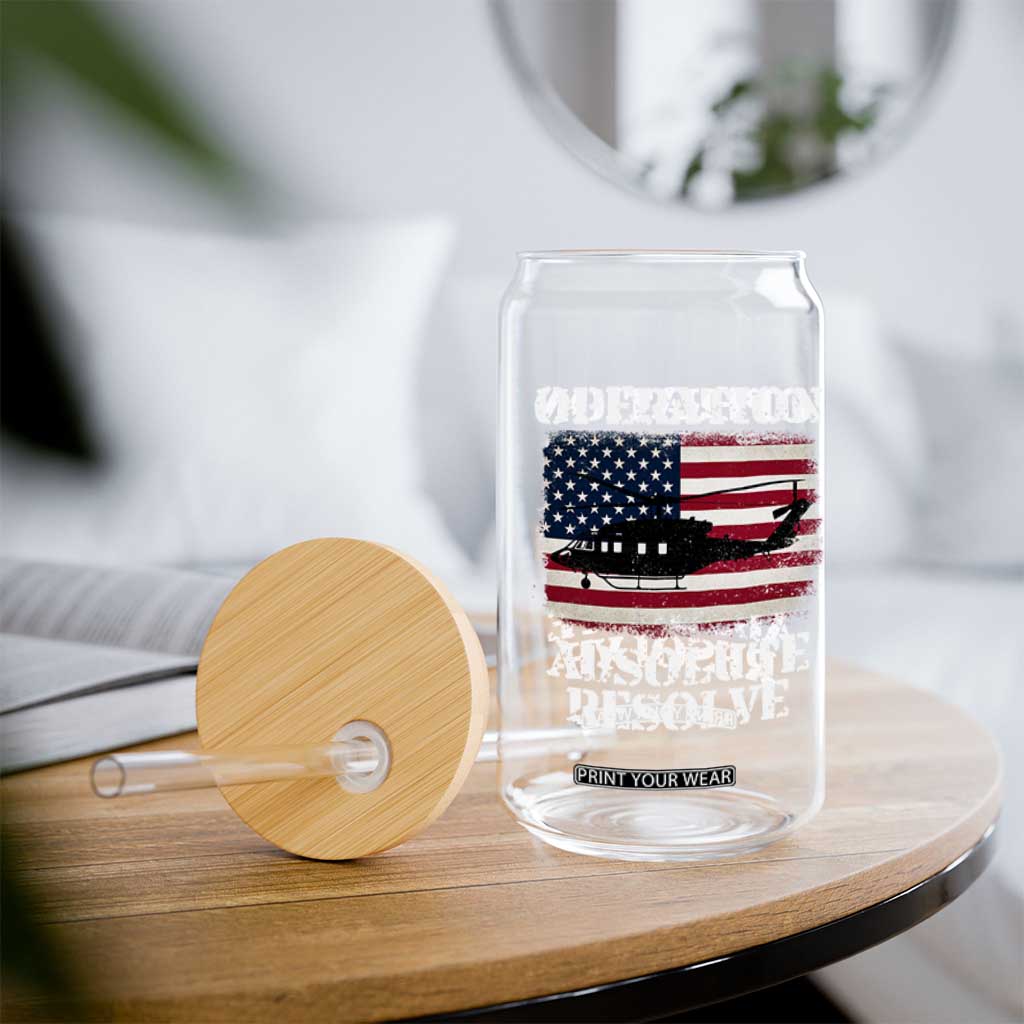 Operation Absolute Resolve Glass Can US Military Extraction Mission American Flag TS02 Print Your Wear
