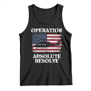 Operation Absolute Resolve Tank Top US Military Extraction Mission American Flag TS02 Black Print Your Wear