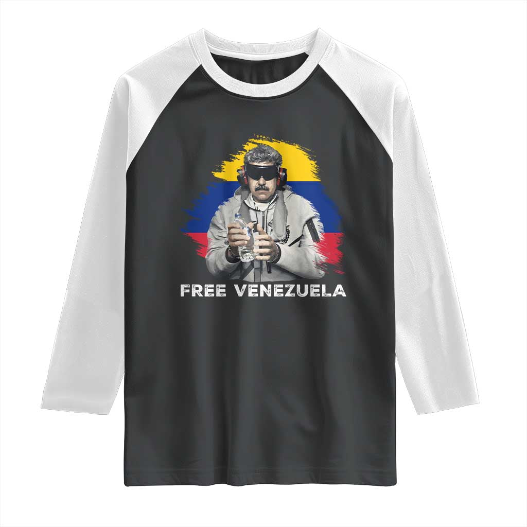 Free Venezuela Maduro Raglan Shirt Political Satire TS02 Black White Print Your Wear