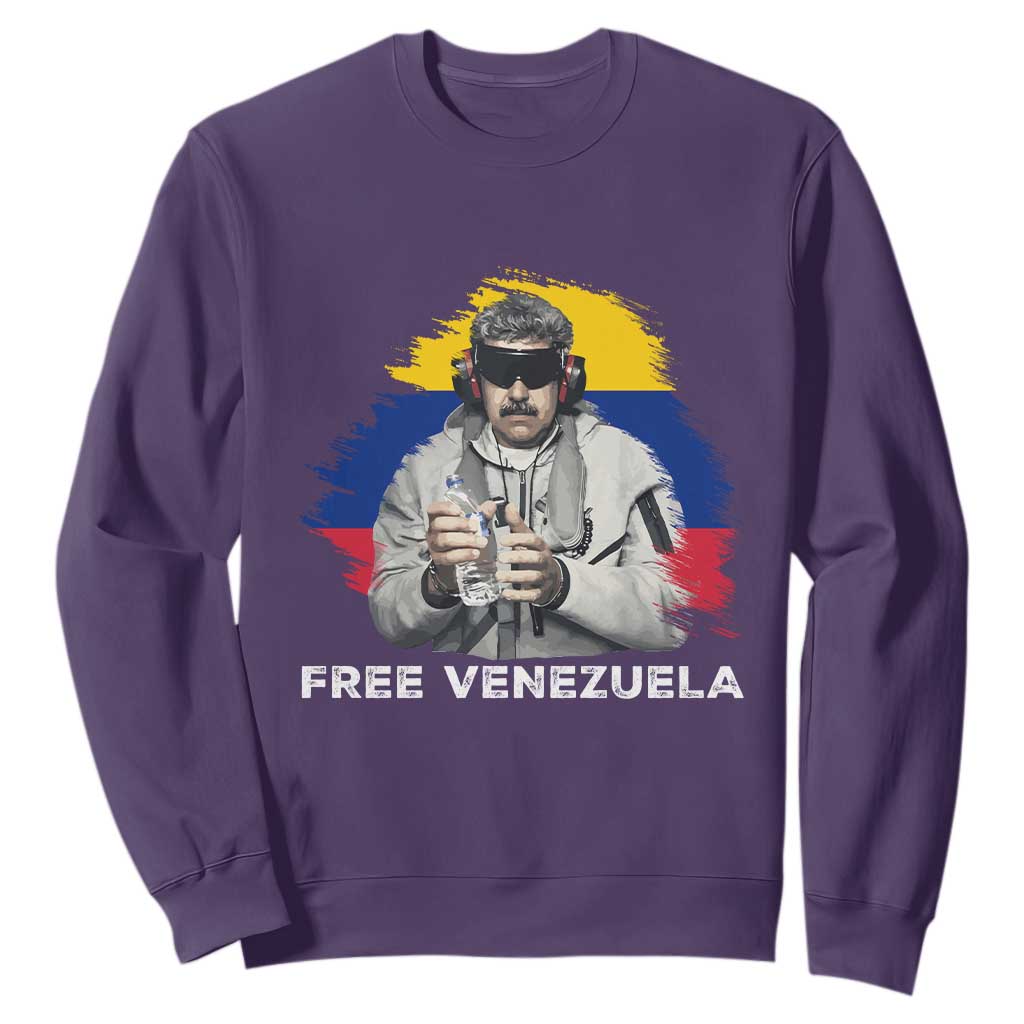 Free Venezuela Maduro Sweatshirt Political Satire TS02 Purple Print Your Wear
