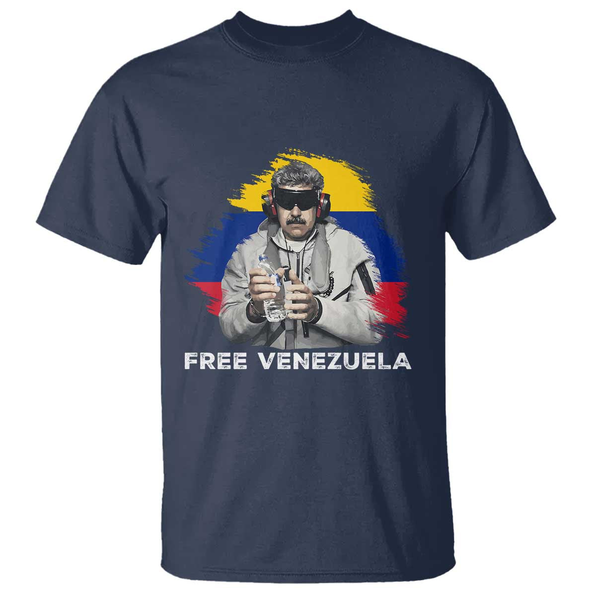 Free Venezuela Maduro T Shirt Political Satire TS02 Navy Print Your Wear
