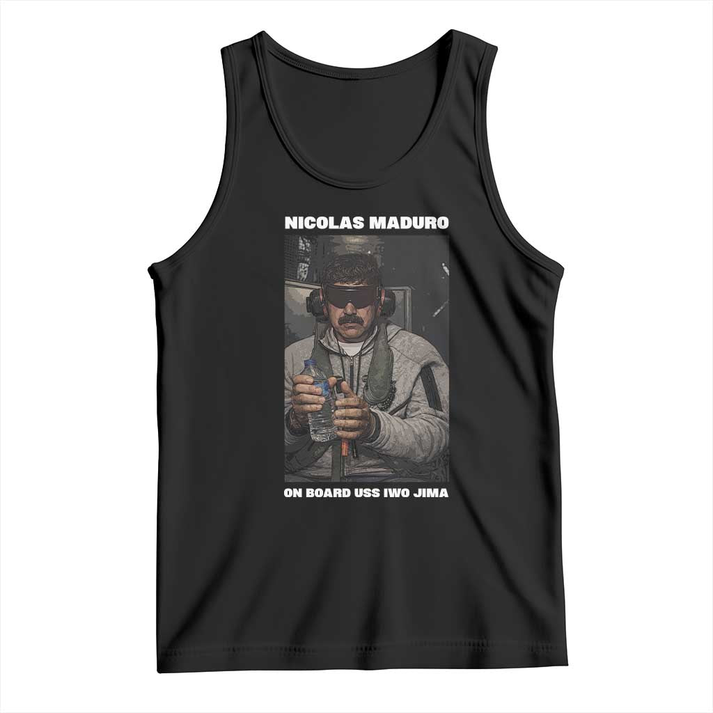 Maduro Captured Meme Tank Top On Board USS Iwo Jima Political Satire TS02 Black Print Your Wear