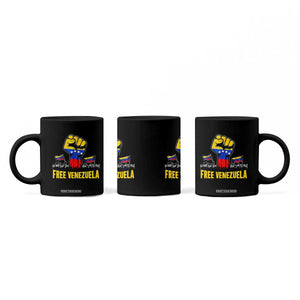 Free Venezuela Flag Coffee Mug Raised Fist Resistance for Liberation Supporters TS02 Print Your Wear