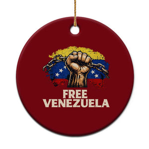 Free Venezuela Flag Chain Breaker Ceramic Ornament Powerful Liberation for Liberation Supporters TS02 1pc Red Print Your Wear