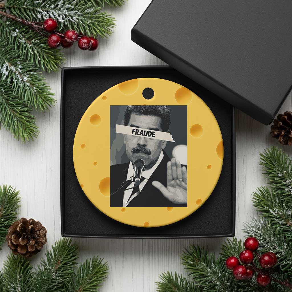Sarcastic Maduro Fraude Ceramic Ornament Corruption Venezuela Political Satire TS02 1pc Yellow Cheese Print Your Wear