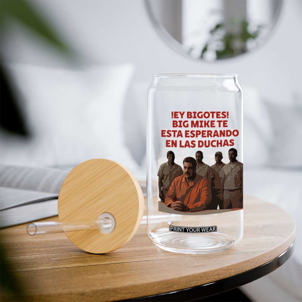 Maduro in Prison Meme Satire Glass Can Spanish Political Politcal Sarcasm TS02 Print Your Wear