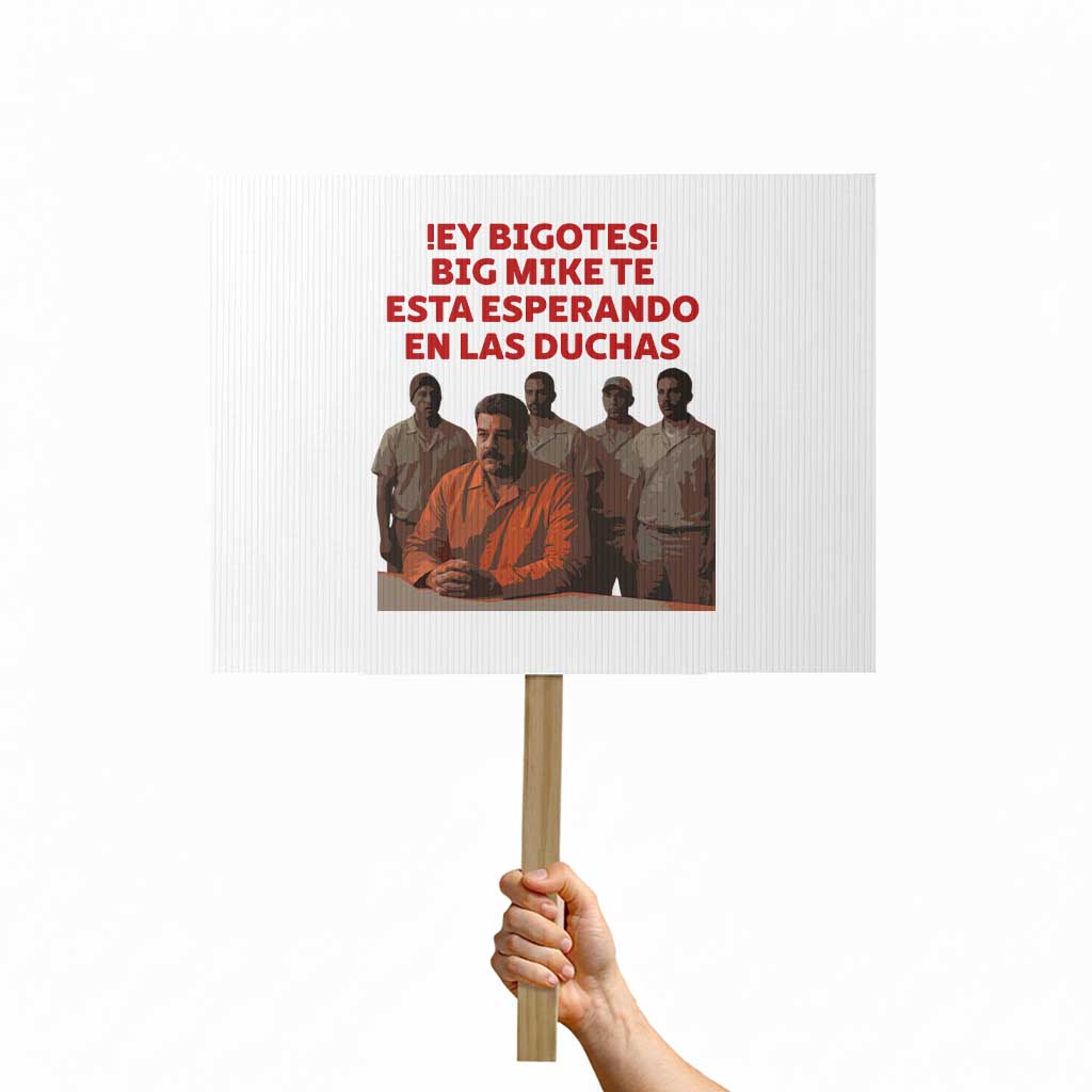 Maduro in Prison Meme Satire Protest Sign Spanish Political Politcal Sarcasm TS02 Horizontal 18
