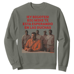 Maduro in Prison Meme Satire Sweatshirt Spanish Political Politcal Sarcasm TS02 Military Green Print Your Wear